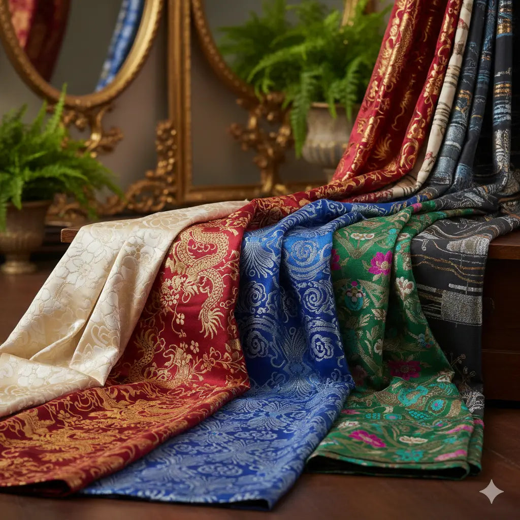 Brocade Fabric: Royal Weaves, Rich Textures & Timeless Grandeur