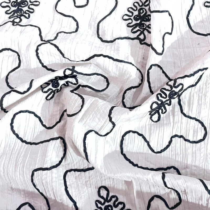 Cotton Embroidered Fabric OSCP432