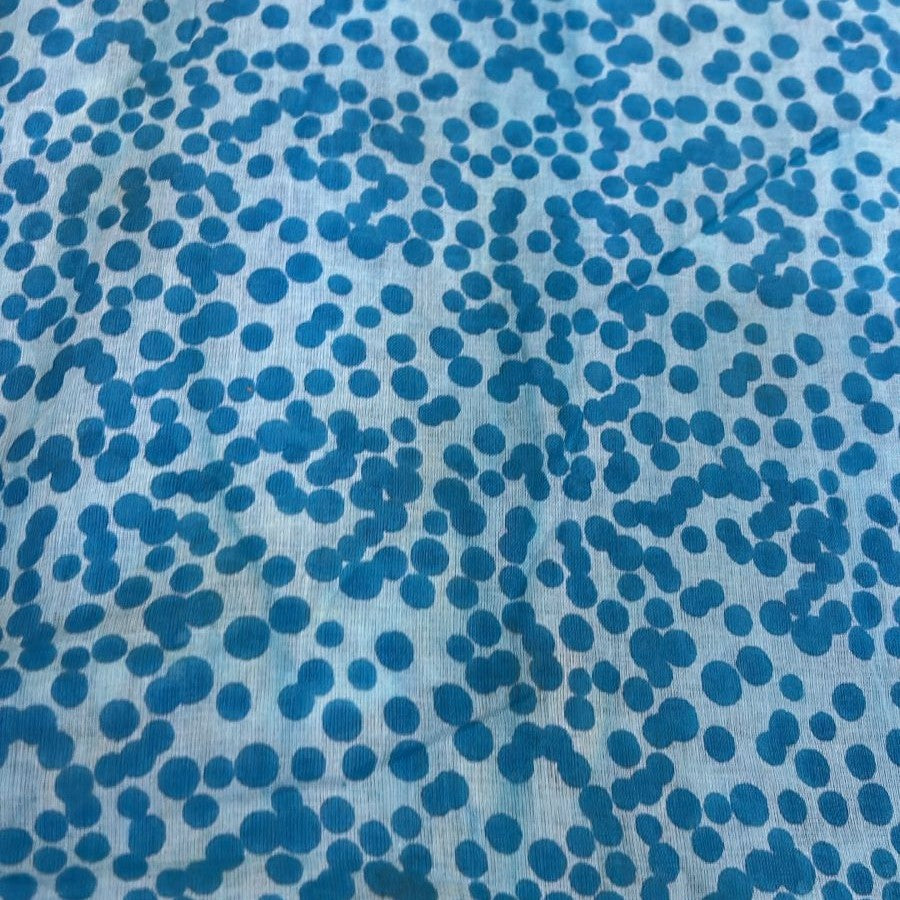 Cambric Cotton Polka Print Dyed Fabric CCDS05