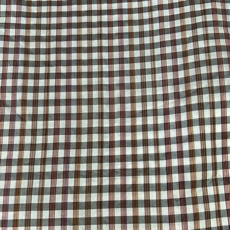 Poly Silk Check Yarn Dyed Fabric FFFS17
