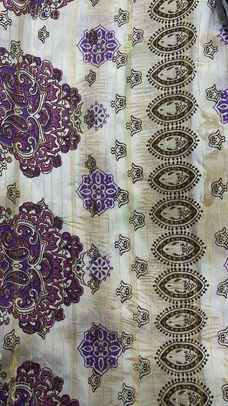 Georggete Lurex Shimmer Print SFDS188