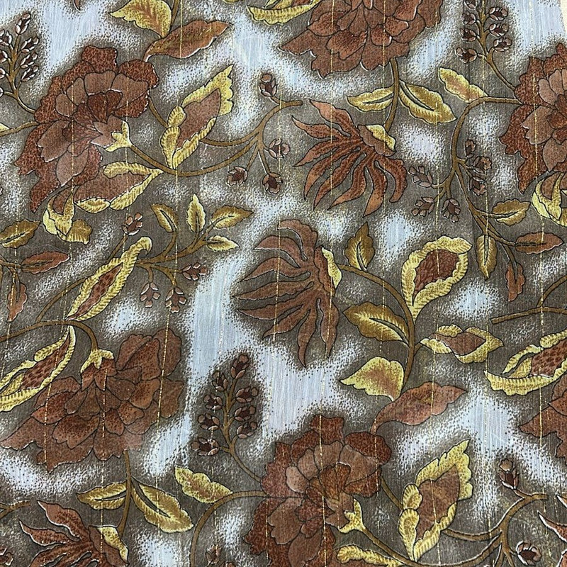 Lurex Poly Chiffon Print Fabric SFDS32