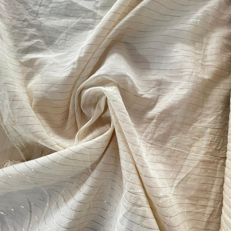 Cotton Lurex Stripe Fabric OSCP226