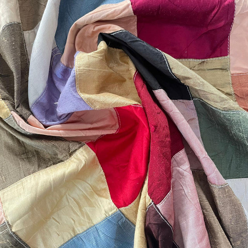 Patchwork On Raw Silk OSCP141