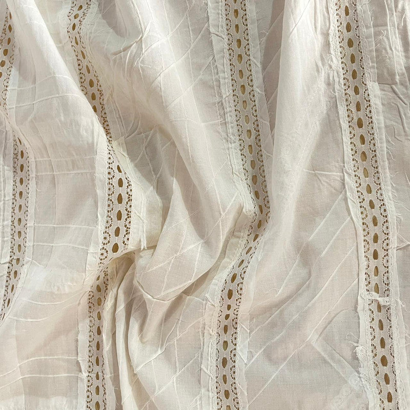 Cotton Embroidered Fabric OSCP319