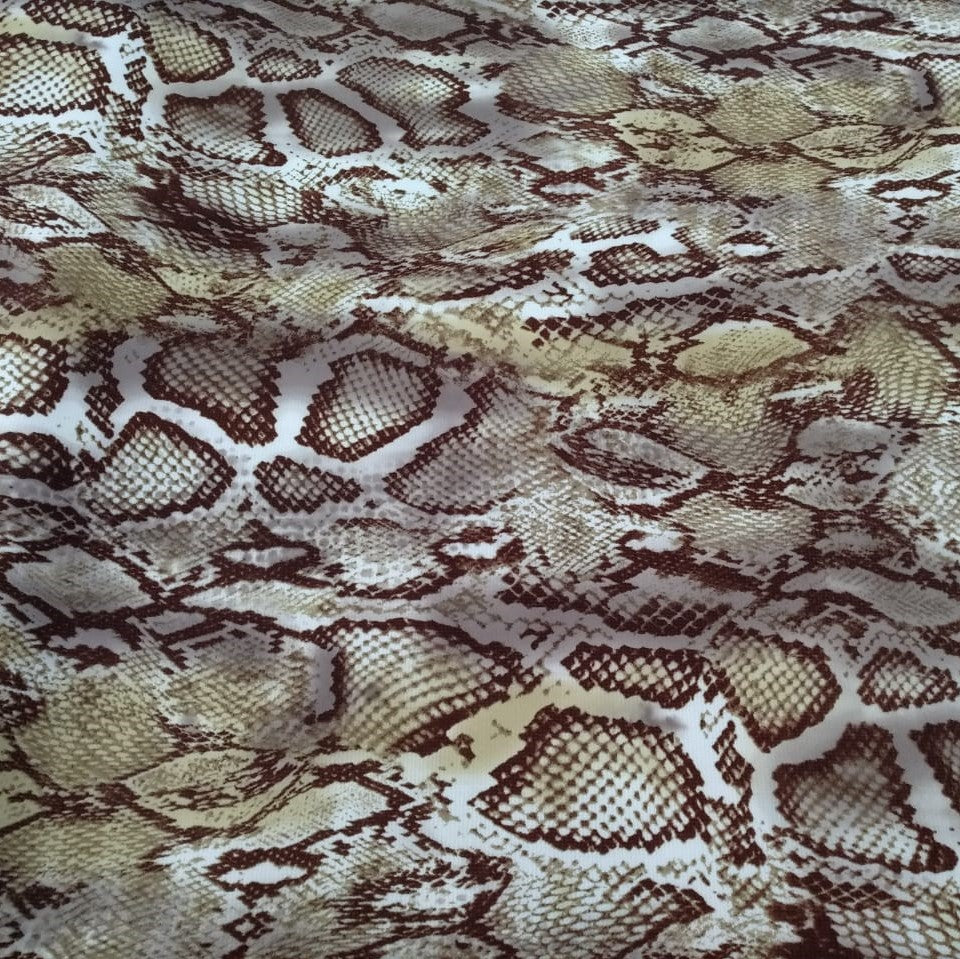 Western Brown Snake Print On Roberto Cavalli RCPS29