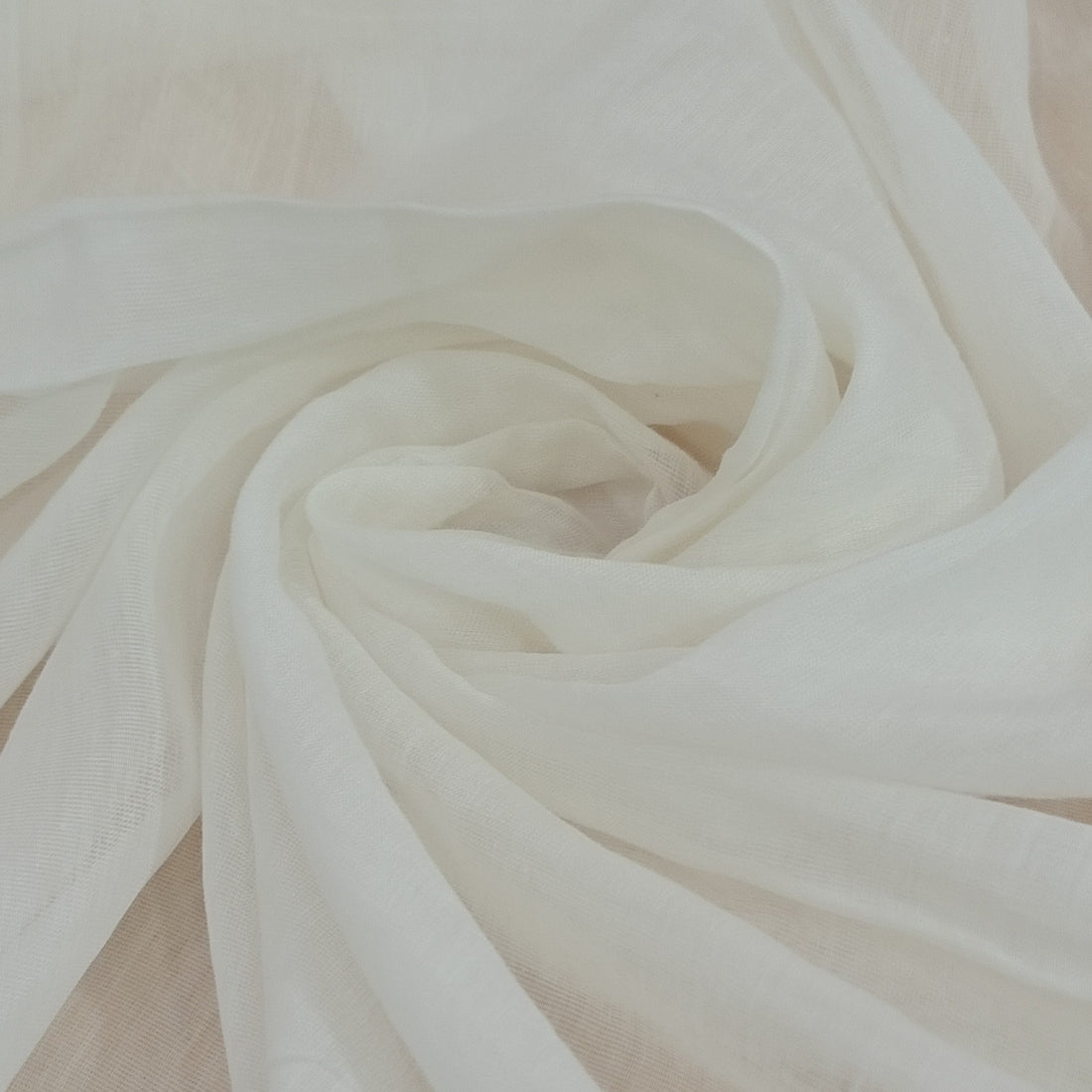 Cotton Silk Satin White Fabric UFWS17