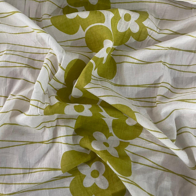 Flower Print on Cotton Fabric OSCP79