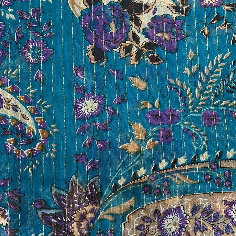 Lurex Poly Chiffon Print Fabric SFDS23
