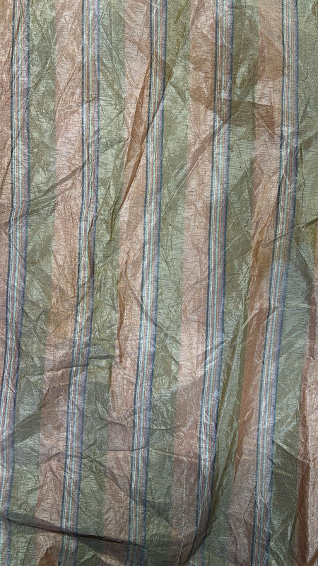 Poly Silk Stripe Light Print Fabric SFDS108