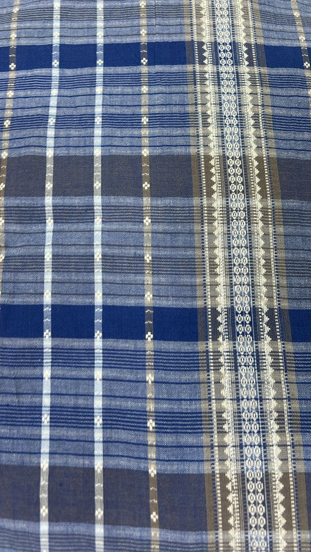 Cotton Check Dobby Yarn Dyed Fabric SFDS139