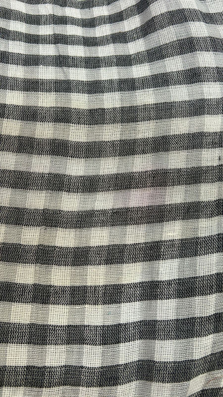 Cotton Black & White Check 44inch Fabric CPFS37