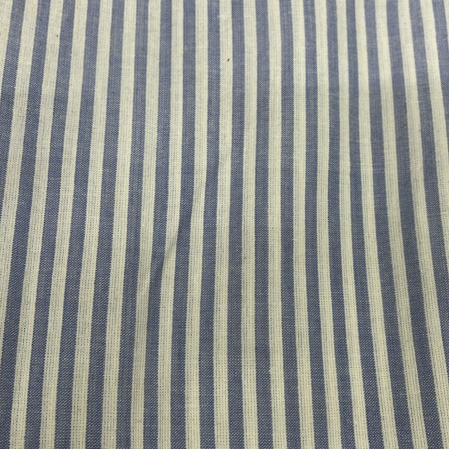 Cotton Black & White Stripe Yarn Dyed Fabric CYDS03