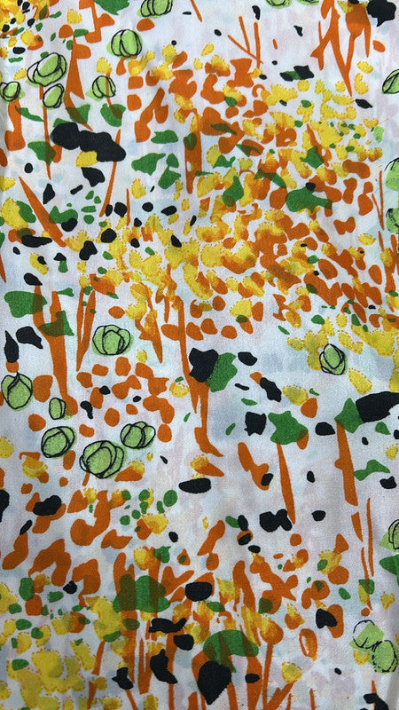 Brush Art Print On Poly Silk Satin PSSS18