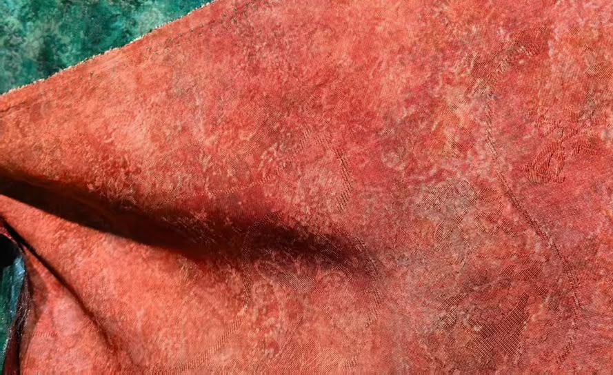 Silk Linen Jacquard (SLQ115-Orange)