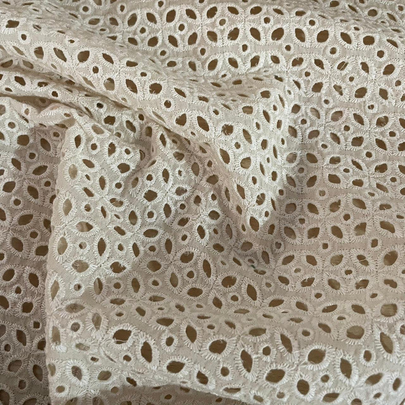 Cotton Embroidered Fabric OSCP535