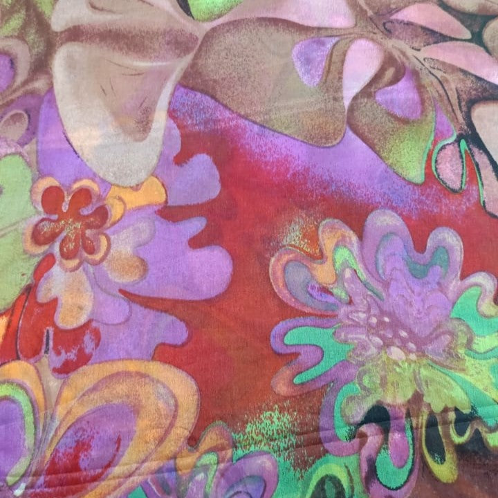 Abstract Art Print On Silk Habutai 54 Inch SHPS03