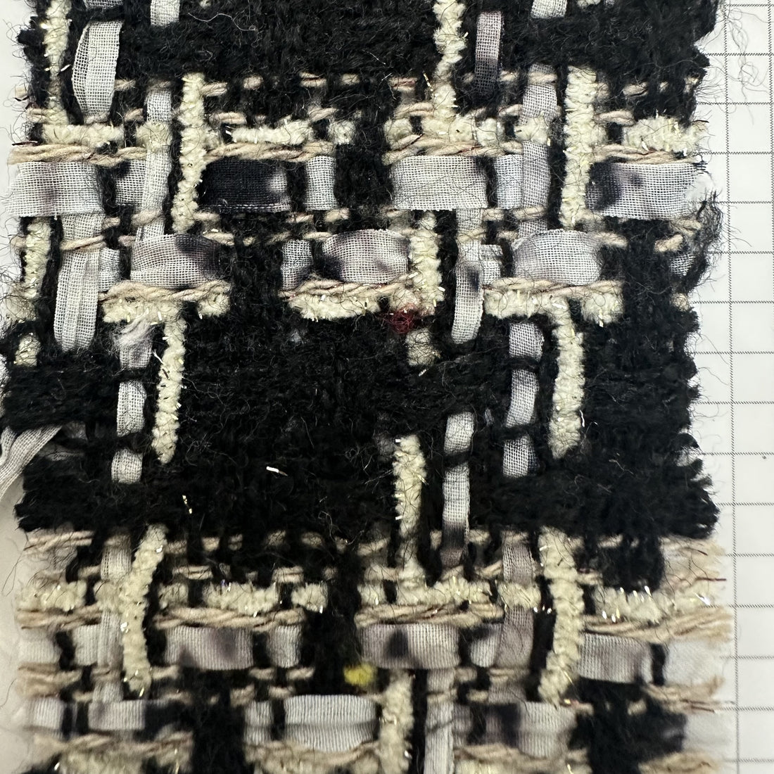 Black Ribbon Boucle Tweed