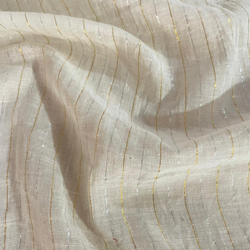 Cotton Lurex Stripe Fabric OSCP510