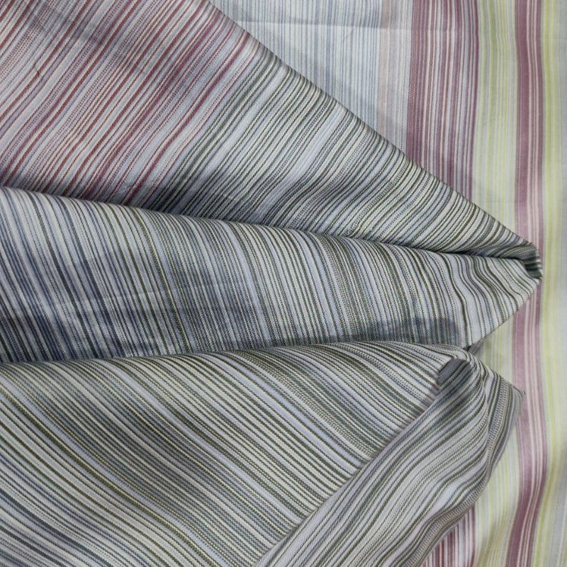 Silk Taffeta-Multi Colour -Stripes