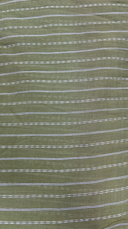 Cotton Dobby Green Yran Dyed Stripe Yarn Dyed Fabric SFDS123