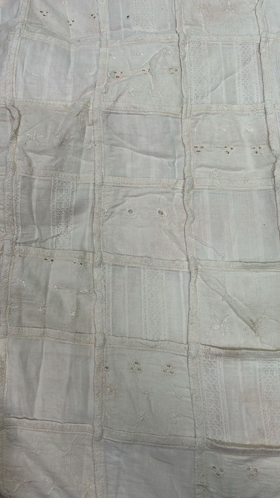White Cotton Schiffli Embroidery#17