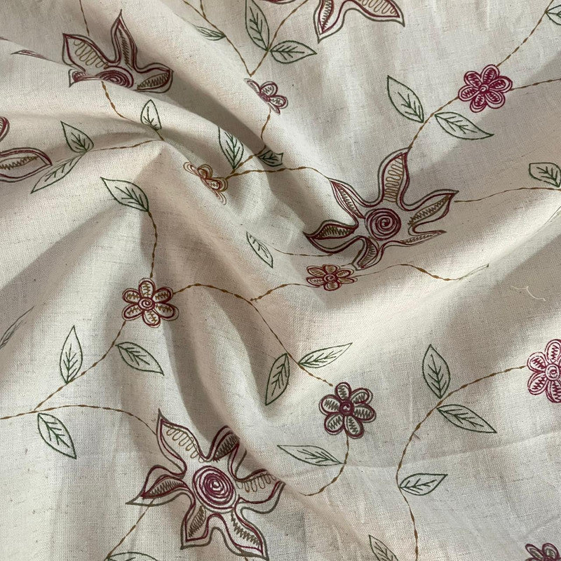Cotton Flower Print Fabric OSCP519