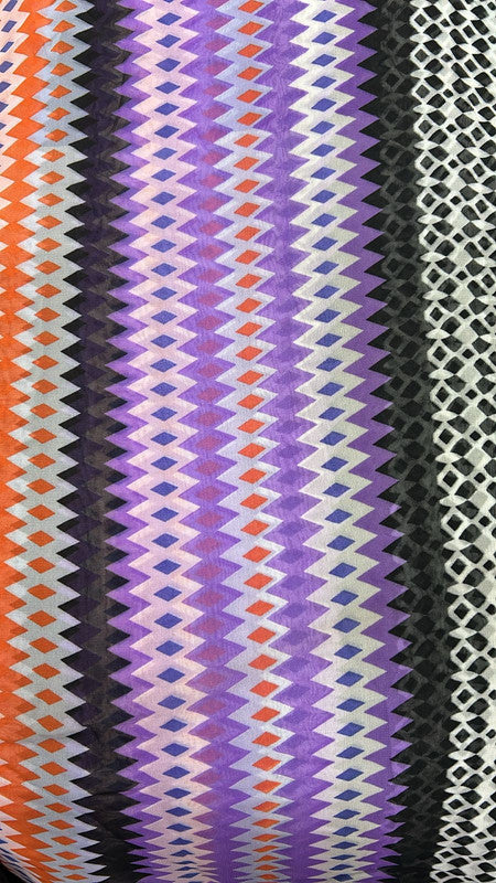 Crimp Georggette Print Fabric SFDS74