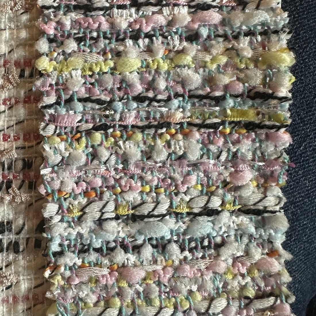 Multicolor Pastel Boucle Tweed