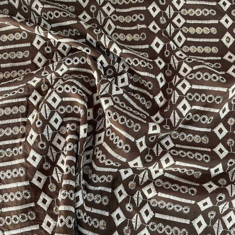 Cotton Embroidered Fabric OSCP591