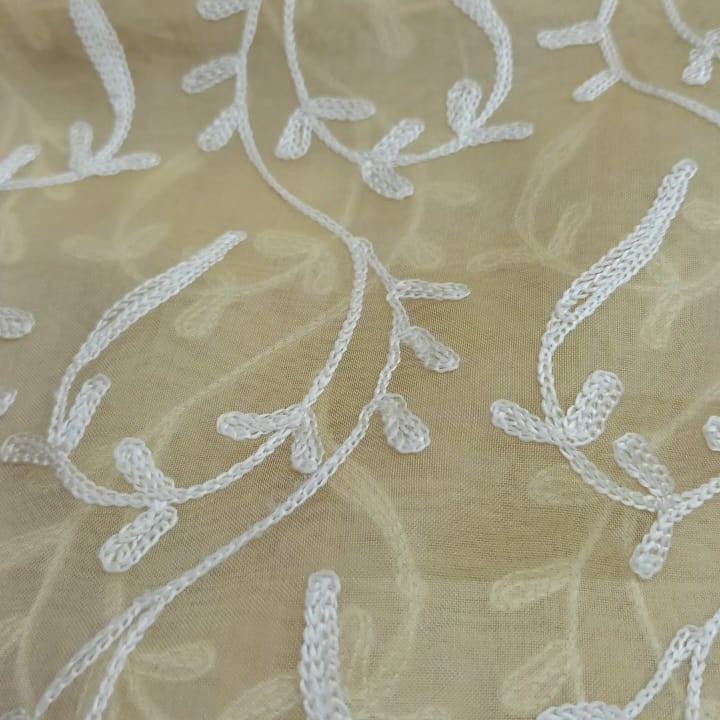 Organza Silk Jacquard Fabric OSJS07