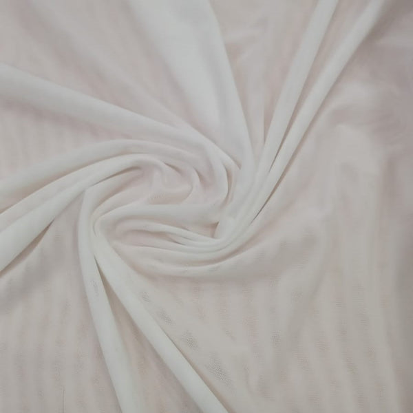 White Mesh Net Dyeable Fabric