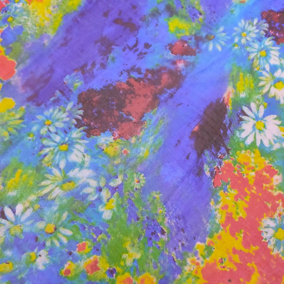Aztech Print On Silk Chiffon-SCPS109