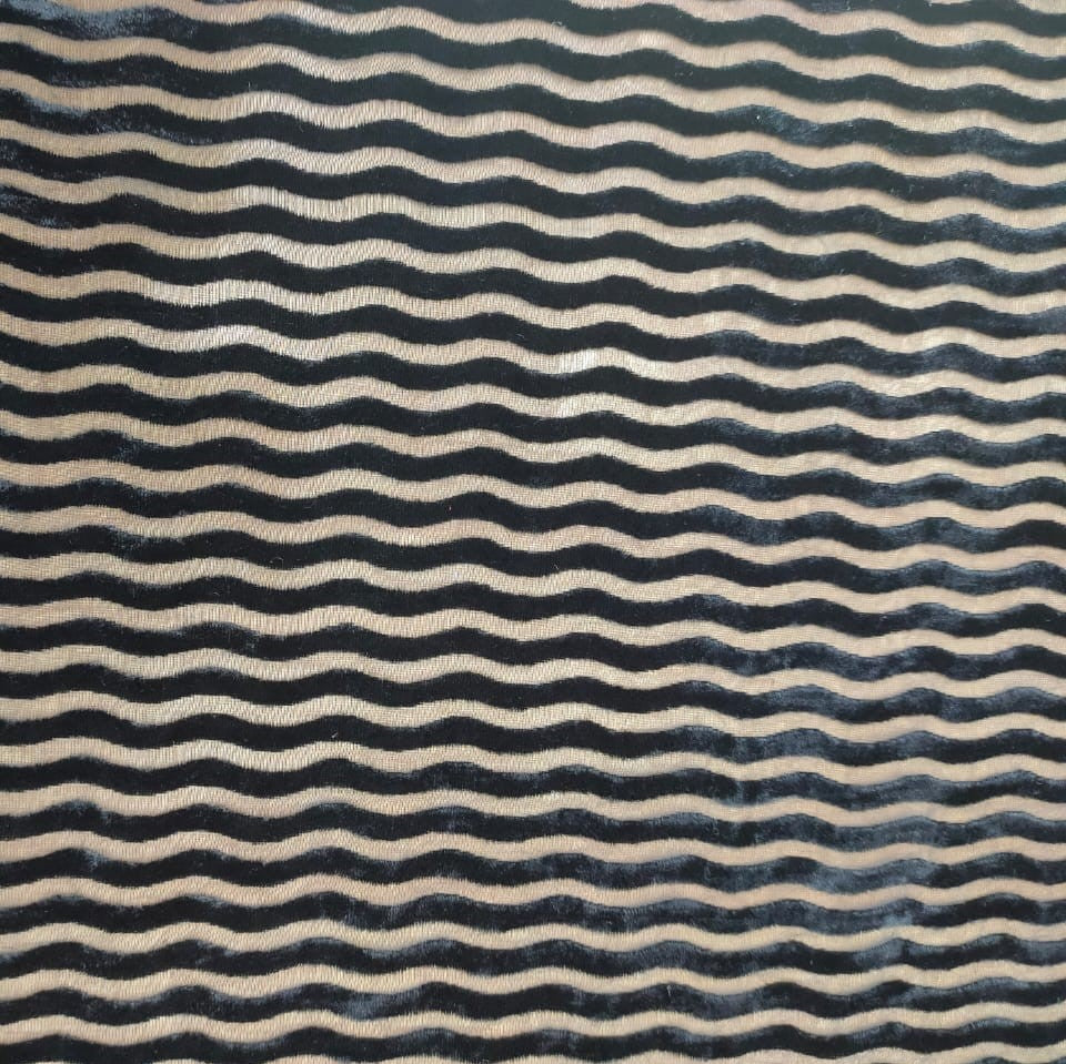 Black Poly Viscose Velvet Brasso #05