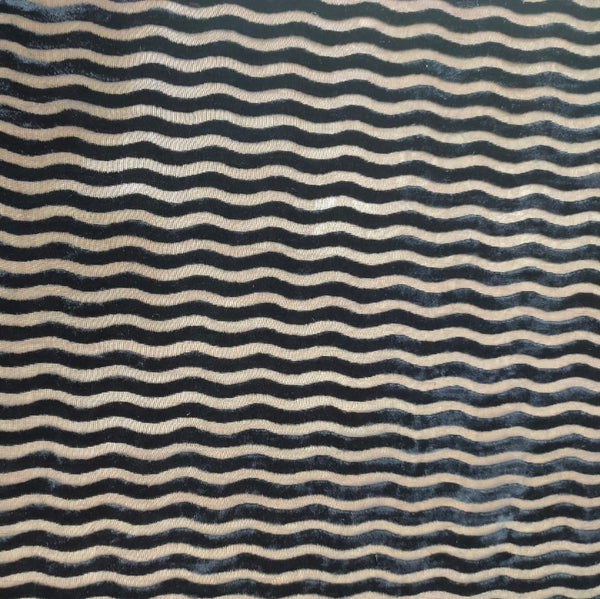 Black Poly Viscose Velvet Brasso #05