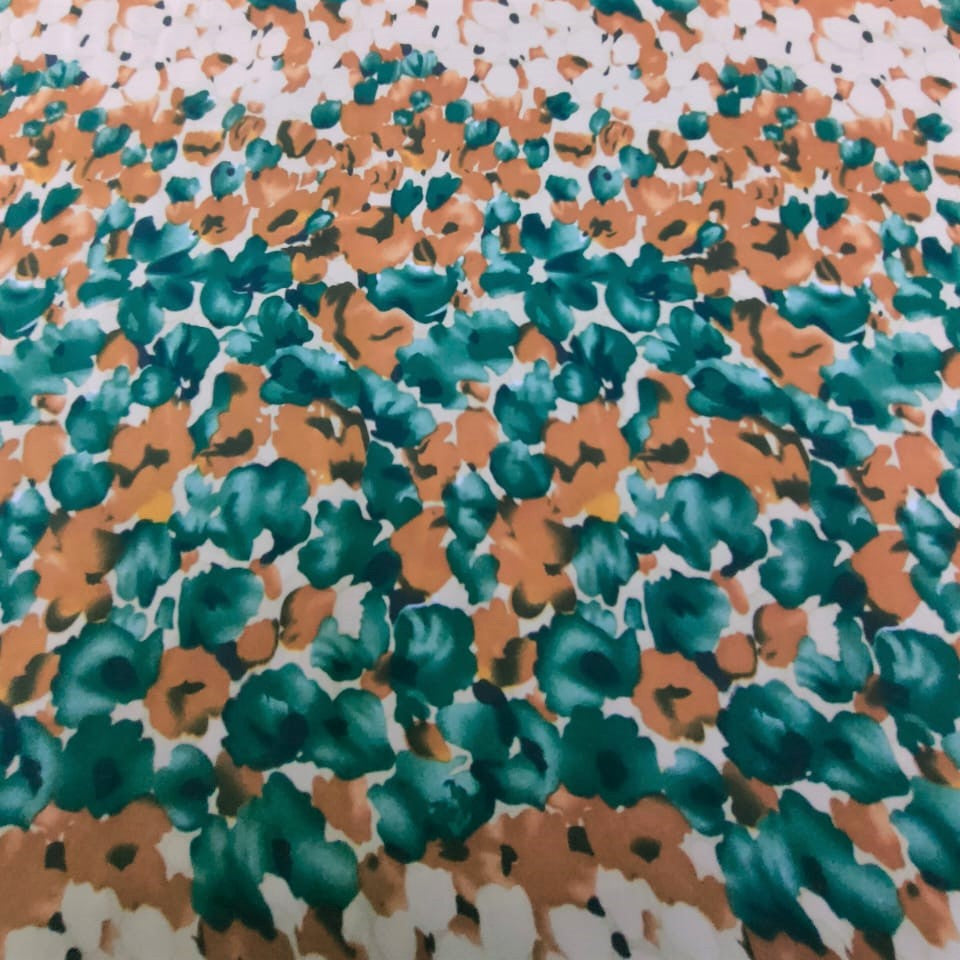 Brush Print On Flat Chiffon FCPS04