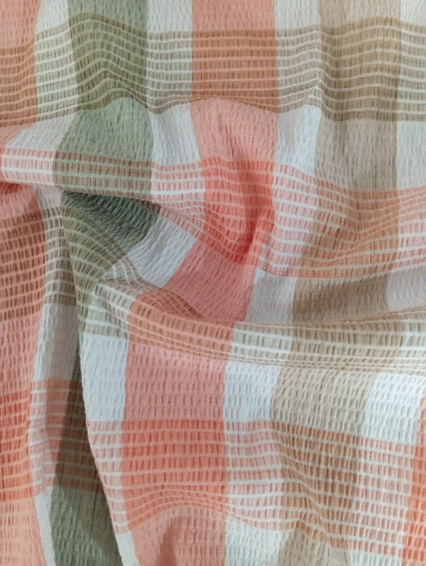 Check Print on Cotton Fabric OSCP27