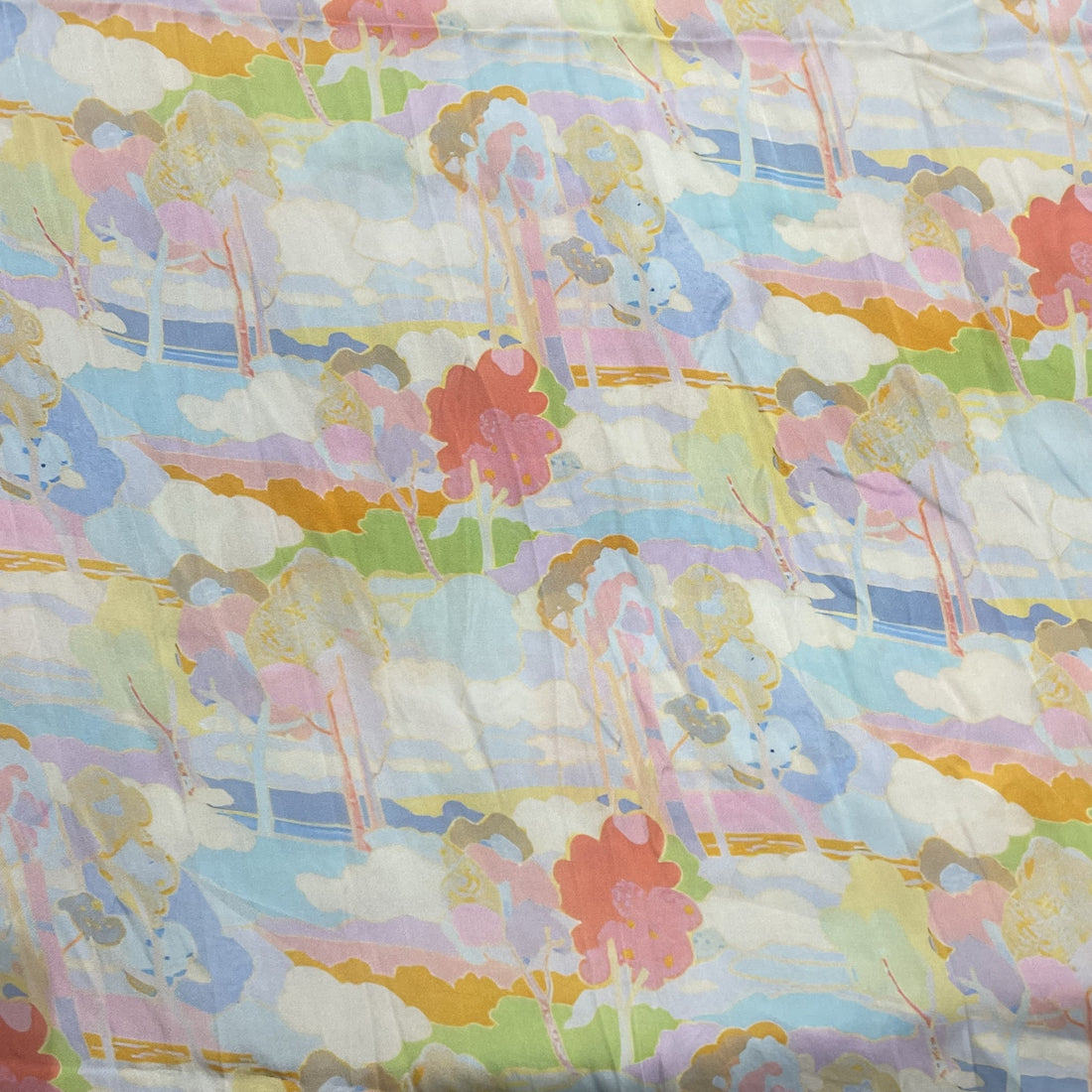 Vegan Silk Satin Print VSSP030