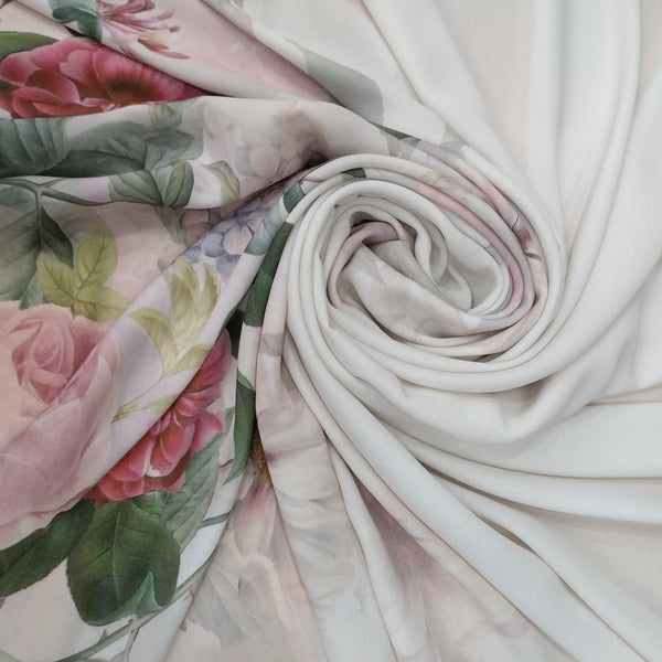 Botenic Rose Garden Print On Royal Georgette RGPA12