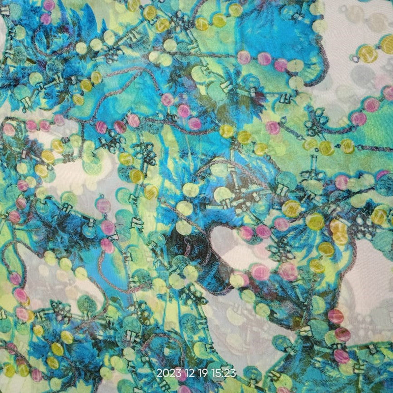 Traditional Print On Habutai Satin HSPS50