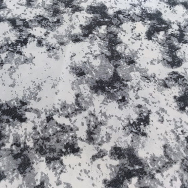 The Marble Effect (Grey) Print On Mango Crepe Fabric