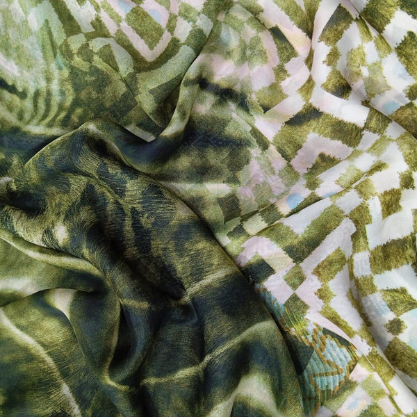 Ekat Print On Habutai Satin HSPS67