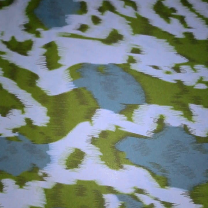 Green & Grey Leopard Print On Royal Georgette RGPB38