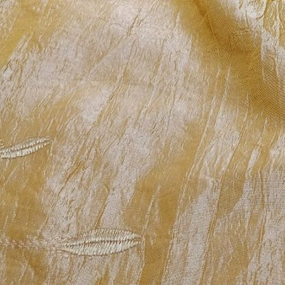 Lily Floral Prints On Embroidered Taffeta