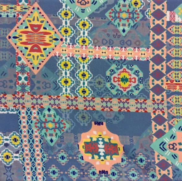 Ethnic Galore Print On Sumo Satin SSPS6