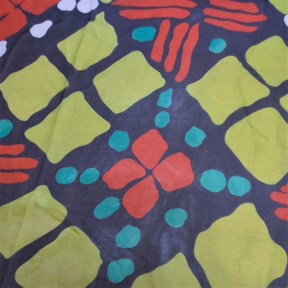 Kids Art Print On Silk Chiffon-SCPS163