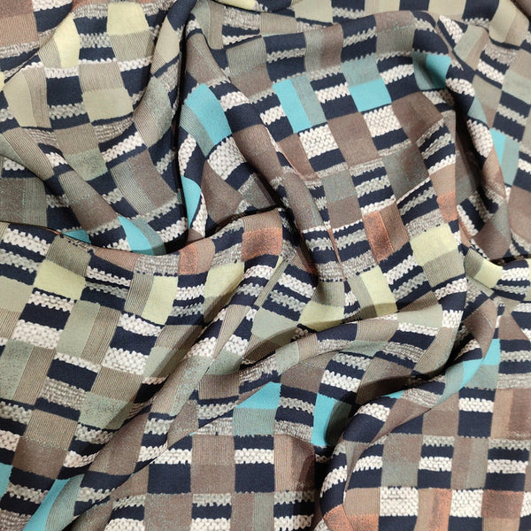 Geometricalprint On Royal Georgette RGPB107