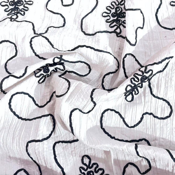 Cotton Embroidered Fabric OSCP432