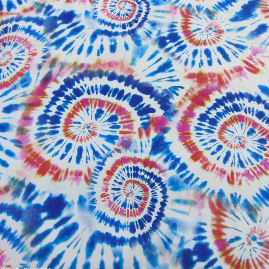 Modern Tiedye Print On Royal Georgette RGPS12
