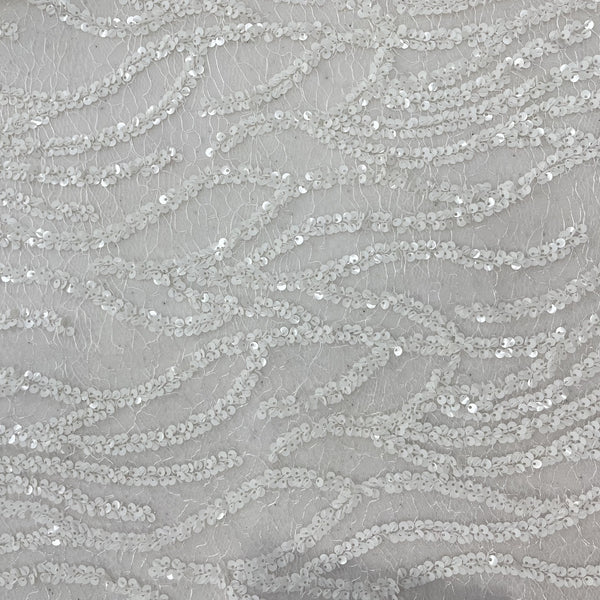 Wave Sequins French Lace